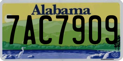 AL license plate 7AC7909