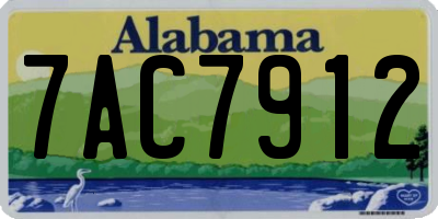 AL license plate 7AC7912