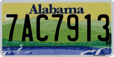 AL license plate 7AC7913