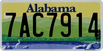 AL license plate 7AC7914