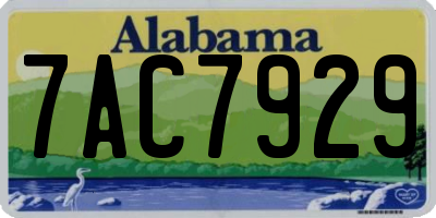 AL license plate 7AC7929