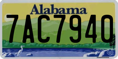 AL license plate 7AC7940