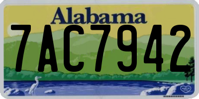 AL license plate 7AC7942