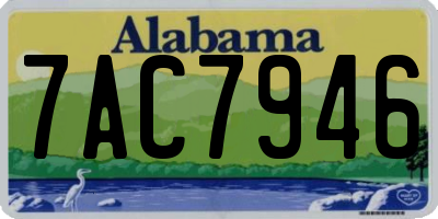 AL license plate 7AC7946