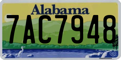 AL license plate 7AC7948