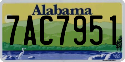 AL license plate 7AC7951