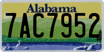 AL license plate 7AC7952