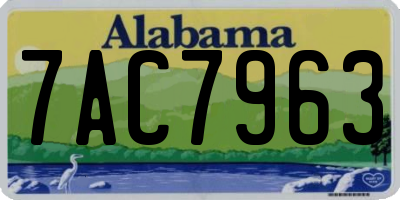 AL license plate 7AC7963