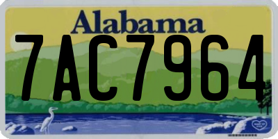 AL license plate 7AC7964