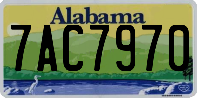AL license plate 7AC7970