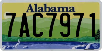 AL license plate 7AC7971