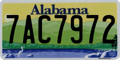 AL license plate 7AC7972
