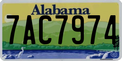 AL license plate 7AC7974
