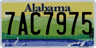 AL license plate 7AC7975