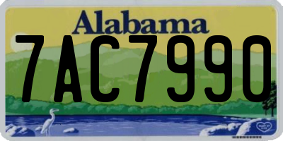 AL license plate 7AC7990