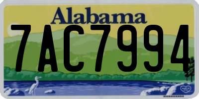 AL license plate 7AC7994