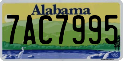 AL license plate 7AC7995