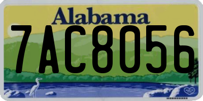 AL license plate 7AC8056