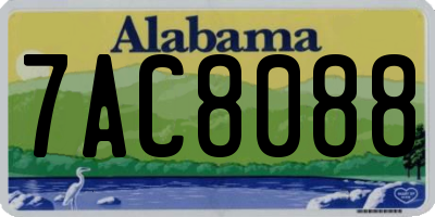 AL license plate 7AC8088