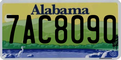 AL license plate 7AC8090