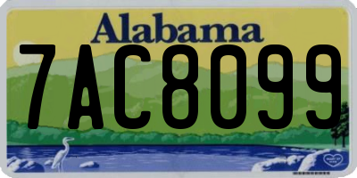 AL license plate 7AC8099