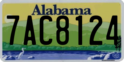 AL license plate 7AC8124
