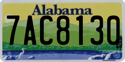 AL license plate 7AC8130