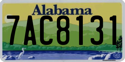 AL license plate 7AC8131