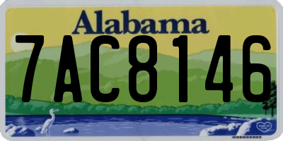 AL license plate 7AC8146