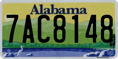 AL license plate 7AC8148