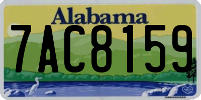 AL license plate 7AC8159