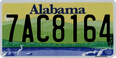 AL license plate 7AC8164