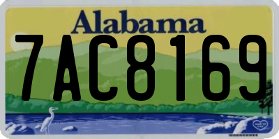 AL license plate 7AC8169