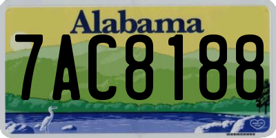AL license plate 7AC8188