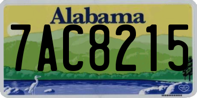 AL license plate 7AC8215