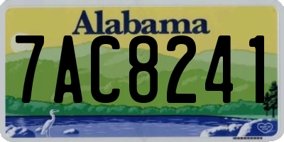 AL license plate 7AC8241