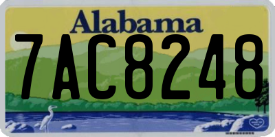 AL license plate 7AC8248