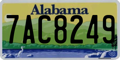 AL license plate 7AC8249