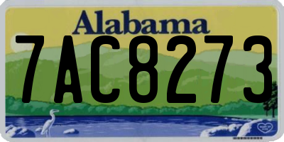AL license plate 7AC8273