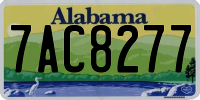 AL license plate 7AC8277