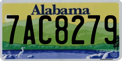 AL license plate 7AC8279