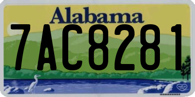AL license plate 7AC8281