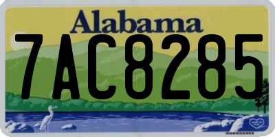 AL license plate 7AC8285
