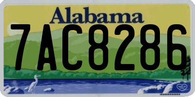 AL license plate 7AC8286