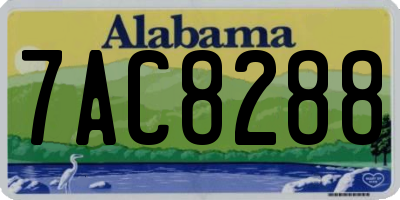 AL license plate 7AC8288