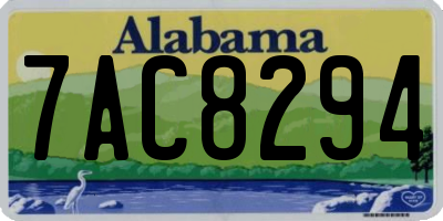AL license plate 7AC8294