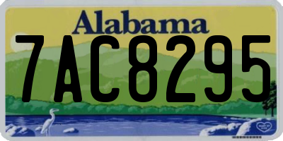 AL license plate 7AC8295