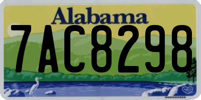 AL license plate 7AC8298