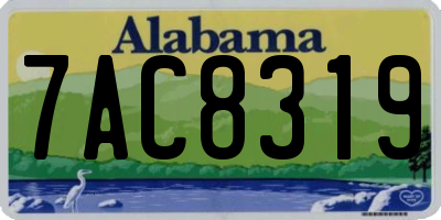 AL license plate 7AC8319