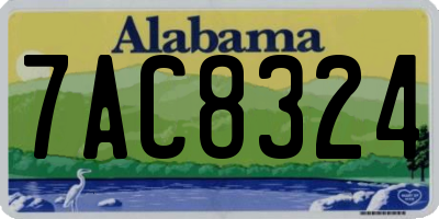AL license plate 7AC8324